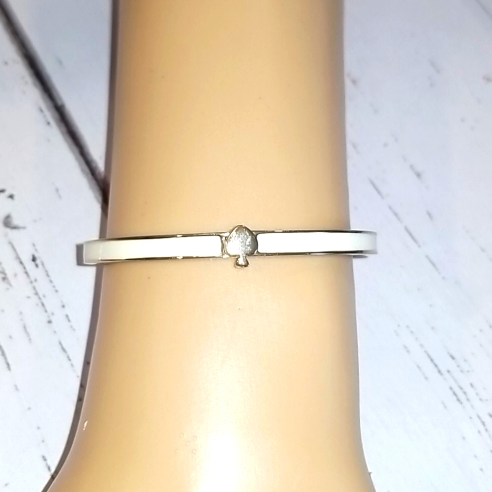 Kate Spade “Tickle The Ivories” White Bangle